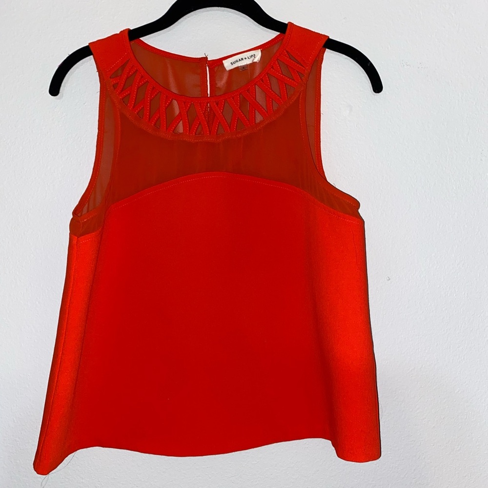 Orange tank top